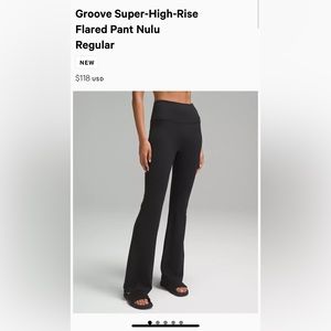 BLACK GROOVE SUPER HIGH RISE FLARED PANT NULU REGULAR